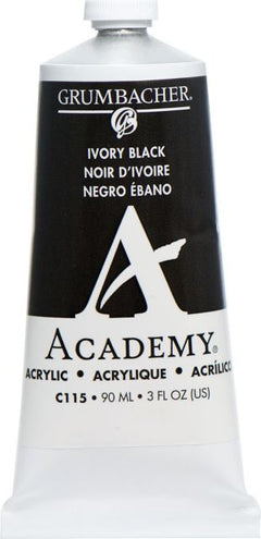 ACADEMY ACRYLIC 90ML IVORY BLACK