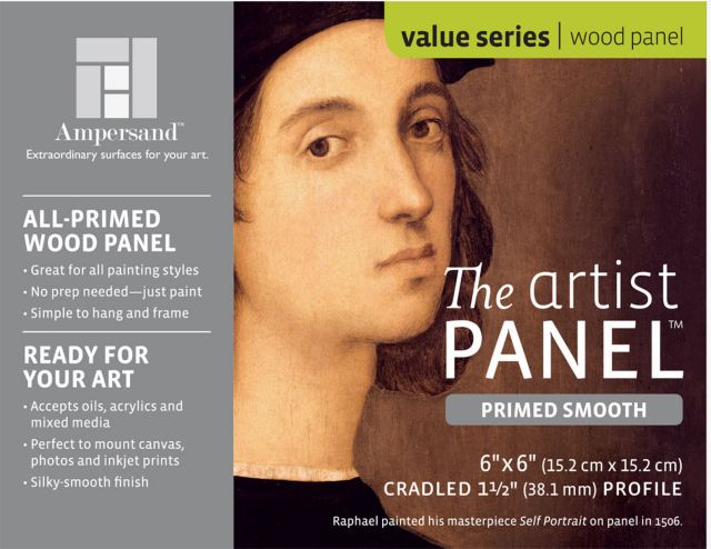 ARTIST PANEL PRIMED SMOOTH 1.5 INCH CRADLE 6X6