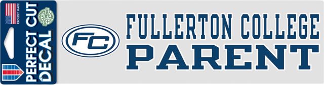 Fullerton College 3x10 Parent Decal