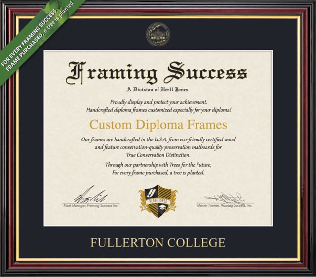Fullerton College 8'' x 10'' Value Price Academic Diploma Frame