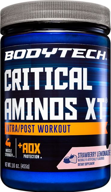 BodyTech  CRITICAL AMINOS XT STRAW-LEMON 15.9 OZ