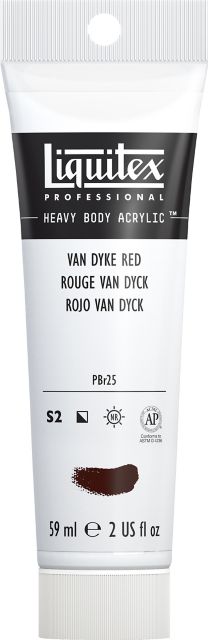 Heavy Body Acrylic 2oz Van Dyke Red