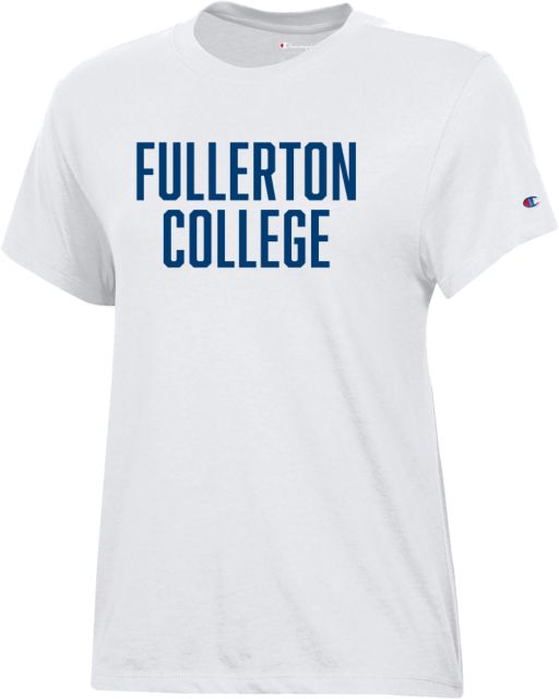 Fullerton College Champion Womens  Core Short Sleeve Tee Fullerton College This Stacked - ONLINE ONLY