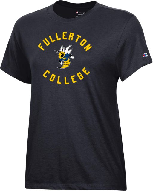 Fullerton College Champion Womens Core Short Sleeve Tee Fullerton College  Circle w/ Hornet - ONLINE ONLY