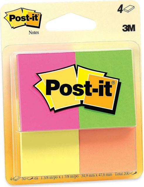 POST-IT 1.5x2 FLOURESCENT