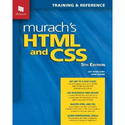 Murach's HTML & CSS (6th Edition) | Fullerton College Bookstore ...