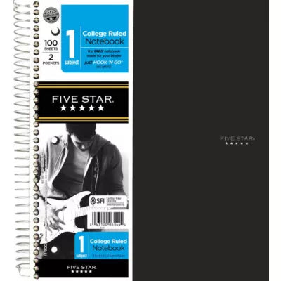 NOTEBK/1SUBJ 8x11 5STAR TREND - New (SKU: 9883506)